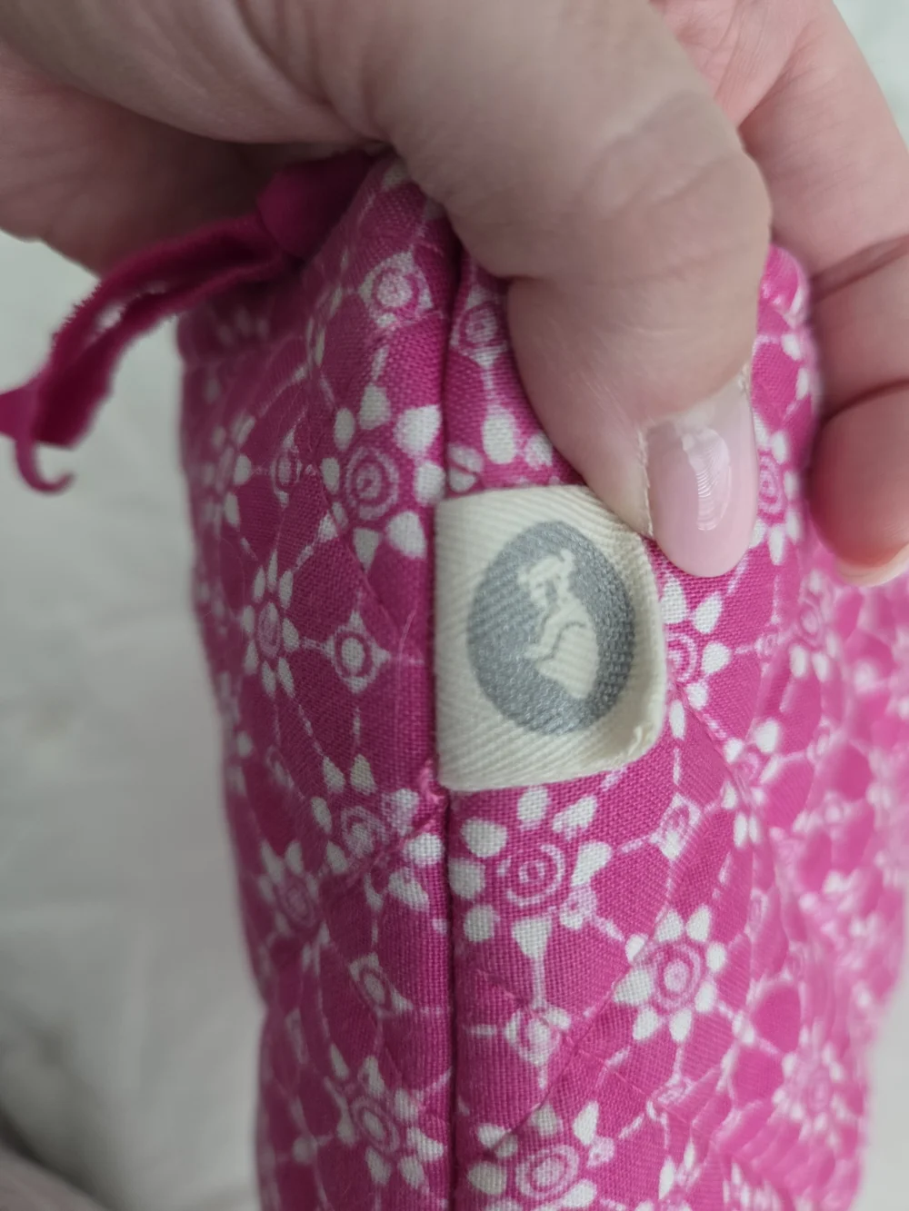 Pink Quilted KOALA Accessory/Makeup Pouch